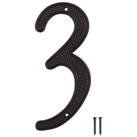 PROSOURCE House Number 3 Black 4In N-013-PS